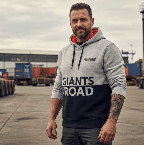 Hoodie grey - Giants on the Road