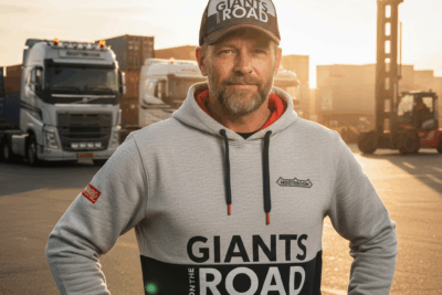 Hoodie grey - Giants on the Road