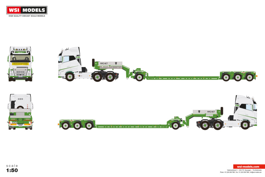 PRE-ORDER: Rachet – 3-axle EURO-PX with Volvo FH5 Globetrotter 6x4